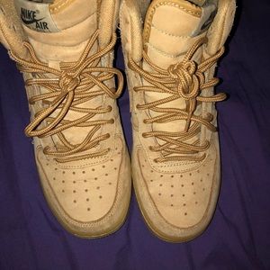 Nike air forces 1s wheat